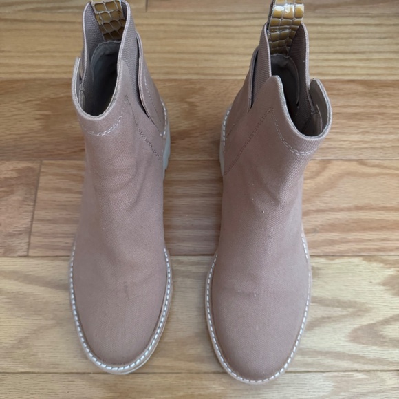 Dolce Vita Huey Booties in Mocha Canvas - Picture 4 of 4